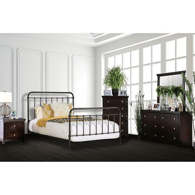 IRIA Dark Bronze Cal.King - LasVegasFurnitureOnline.com