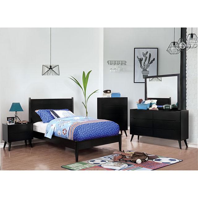 LENNART II Black Dresser - LasVegasFurnitureOnline.com