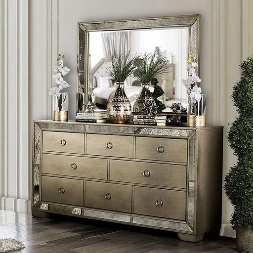 LORAINE Champagne Mirror - LasVegasFurnitureOnline.com