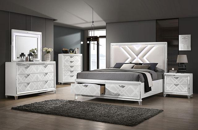 EMMELINE Chest, White - LasVegasFurnitureOnline.com