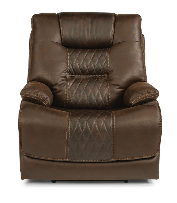 Flexsteel Dakota Power Recliner with Power Headrest and Lumbar - LasVegasFurnitureOnline.com
