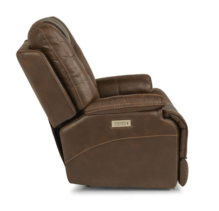 Flexsteel Dakota Power Recliner with Power Headrest and Lumbar - LasVegasFurnitureOnline.com