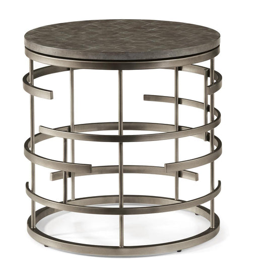 Flexsteel Halo Lamp Table in Silver - LasVegasFurnitureOnline.com