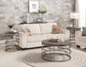Flexsteel Halo Round Cocktail Table in Silver - LasVegasFurnitureOnline.com