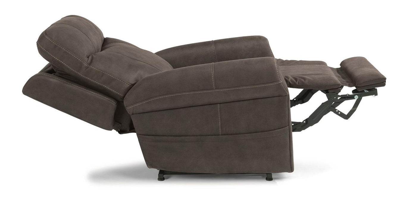 Flexsteel Jenkins Power Lift Recliner with Power Headrest and Lumbar - LasVegasFurnitureOnline.com