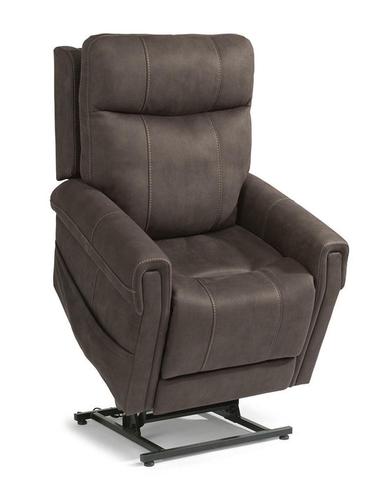 Flexsteel Jenkins Power Lift Recliner with Power Headrest and Lumbar - LasVegasFurnitureOnline.com