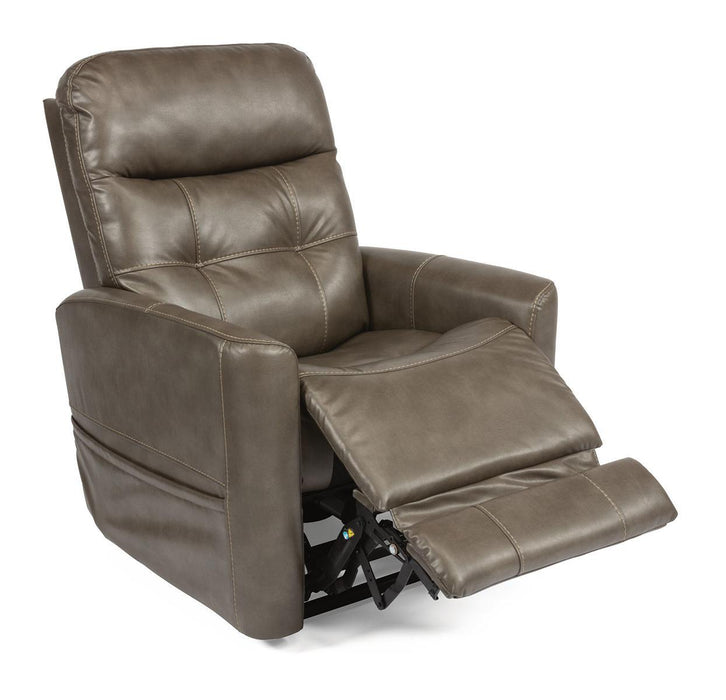 Flexsteel Kenner Power Lift Recliner with Power Headrest and Lumbar - LasVegasFurnitureOnline.com