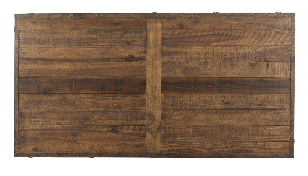 Flexsteel Carpenter Rectangular Coffee Table in Rustic Brown - LasVegasFurnitureOnline.com