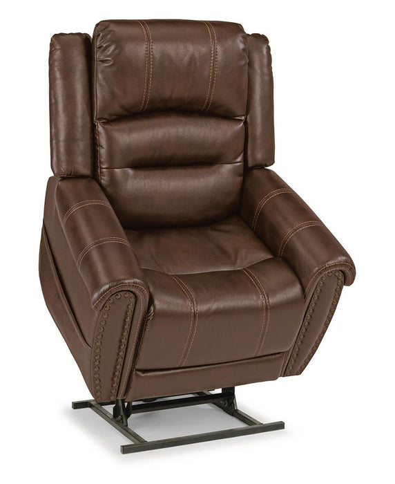 Flexsteel Oscar Power Lift Recliner with Power Headrest and Lumbar - LasVegasFurnitureOnline.com