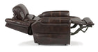 Flexsteel Oscar Power Recliner with Power Headrest and Lumbar - LasVegasFurnitureOnline.com