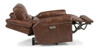 Flexsteel Oscar Power Recliner with Power Headrest and Lumbar - LasVegasFurnitureOnline.com