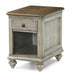 Flexsteel Plymouth Chairside Table in Two-Tone - LasVegasFurnitureOnline.com
