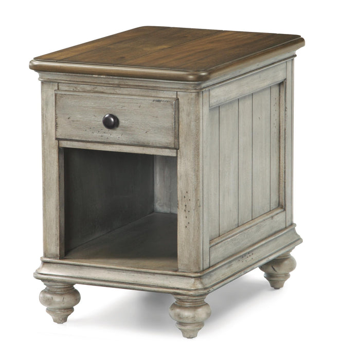 Flexsteel Plymouth Chairside Table in Two-Tone - LasVegasFurnitureOnline.com