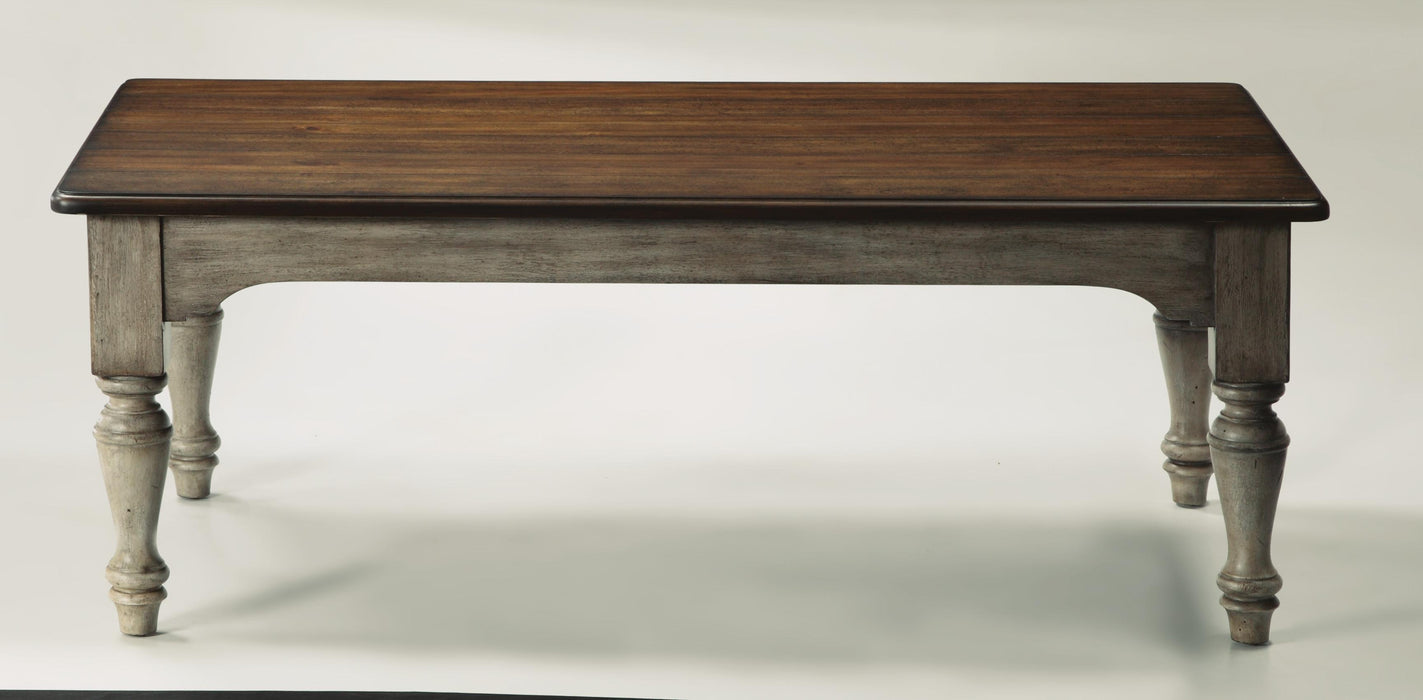 Flexsteel Plymouth Rectangular Cocktail Table in Two-Tone - LasVegasFurnitureOnline.com