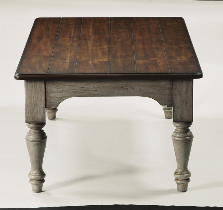 Flexsteel Plymouth Rectangular Cocktail Table in Two-Tone - LasVegasFurnitureOnline.com