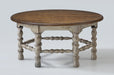 Flexsteel Plymouth Round Cocktail Table in Two-Tone - LasVegasFurnitureOnline.com
