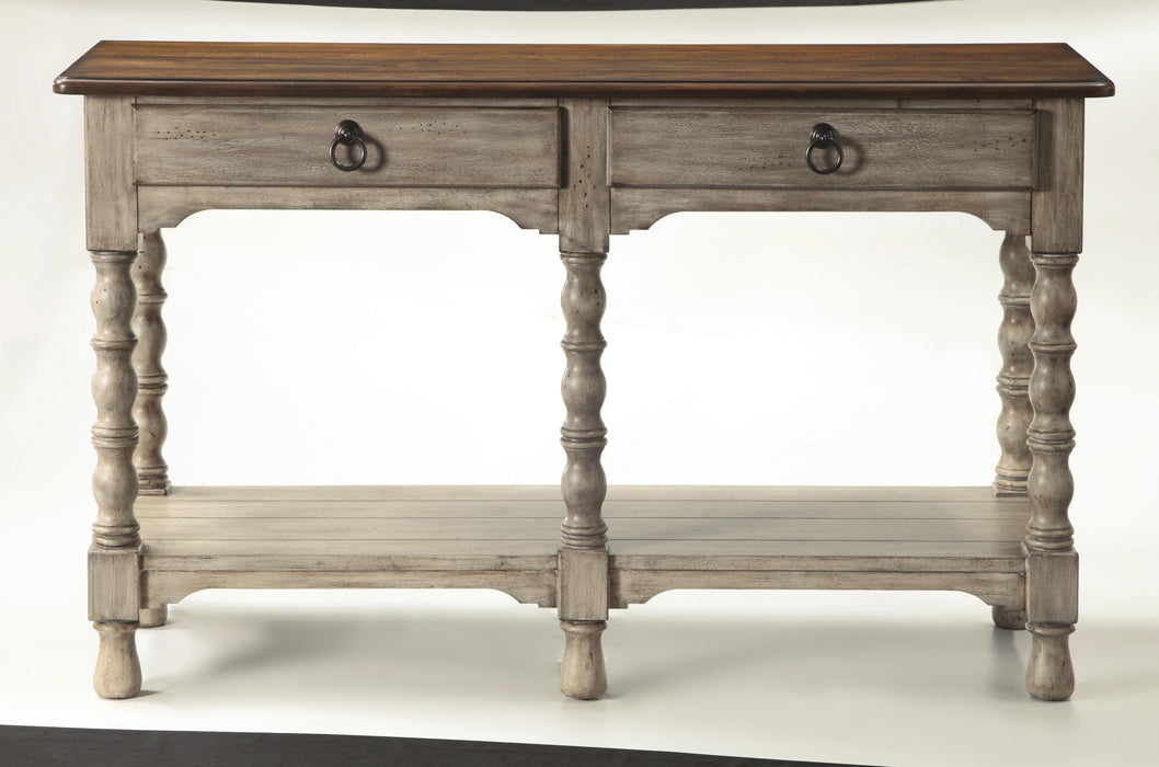 Flexsteel Plymouth Sofa Table with Drawer in Two-Tone - LasVegasFurnitureOnline.com