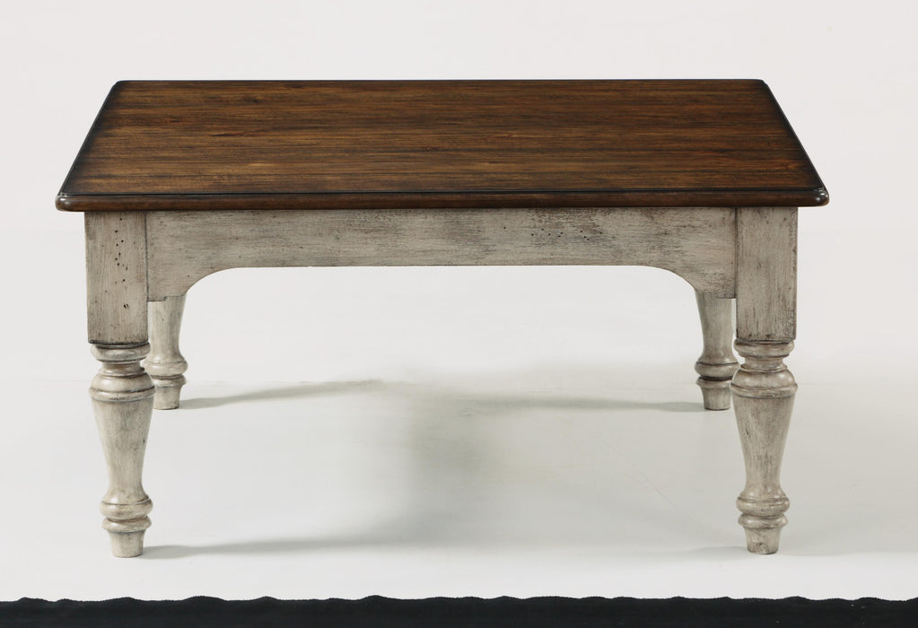 Flexsteel Plymouth Square Cocktail Table in Two-Tone - LasVegasFurnitureOnline.com