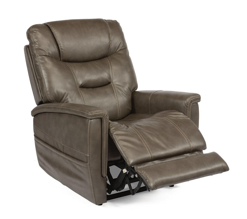 Flexsteel Shaw Power Lift Recliner with Power Headrest and Lumbar - LasVegasFurnitureOnline.com