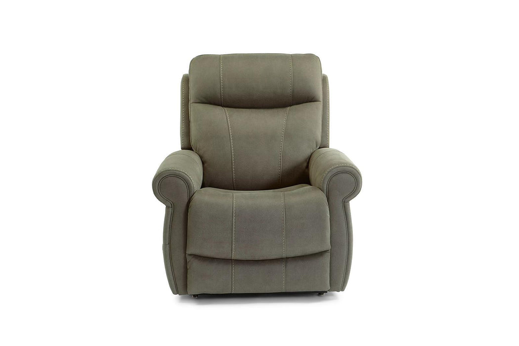 Flexsteel Stewart Power Lift Recliner with Power Headrest and Lumbar - LasVegasFurnitureOnline.com