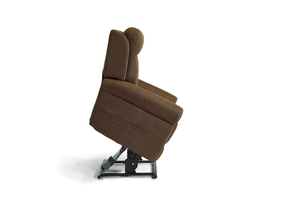 Flexsteel Stewart Power Lift Recliner with Power Headrest and Lumbar - LasVegasFurnitureOnline.com
