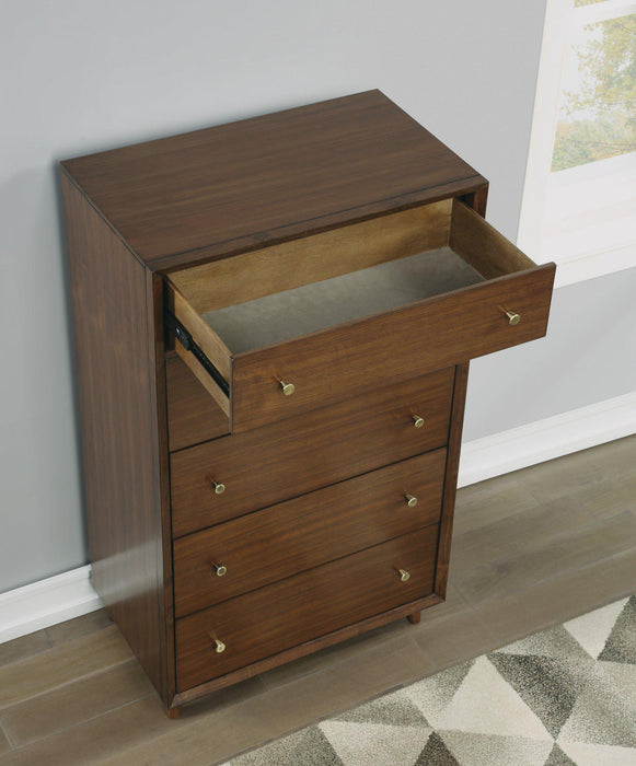 Flexsteel Wynwood Ludwig Drawer Chest in Medium Brown - LasVegasFurnitureOnline.com