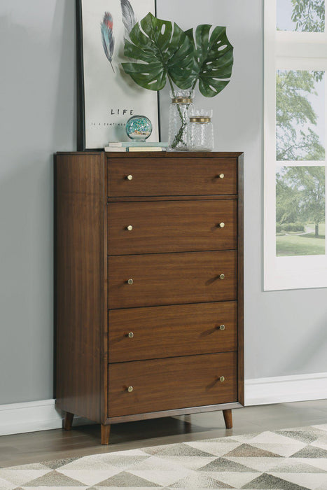 Flexsteel Wynwood Ludwig Drawer Chest in Medium Brown - LasVegasFurnitureOnline.com