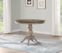 Flexsteel Wynwood Plymouth Pedestal Counter Height Dining Table in Two-Toned - LasVegasFurnitureOnline.com