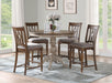 Flexsteel Wynwood Plymouth Pedestal Counter Height Dining Table in Two-Toned - LasVegasFurnitureOnline.com