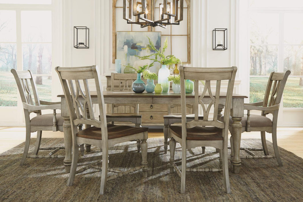 Flexsteel Wynwood Plymouth Rectangular Dining Table in Two-Toned - LasVegasFurnitureOnline.com