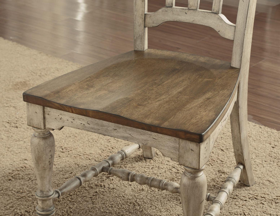 Flexsteel Wynwood Plymouth Wooden Side Chair (Set of 2) in Gray - LasVegasFurnitureOnline.com