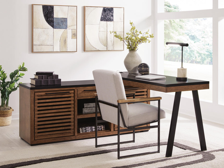 Kallari Credenza with Desk Return - LasVegasFurnitureOnline.com