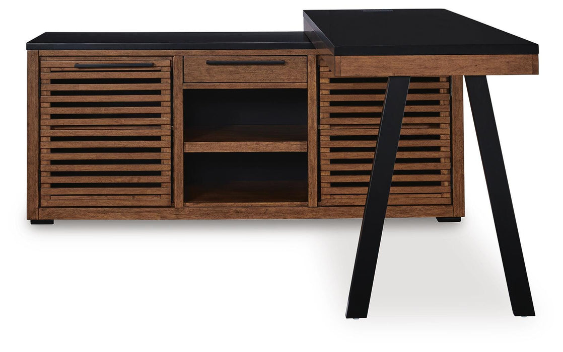 Kallari Credenza with Desk Return - LasVegasFurnitureOnline.com
