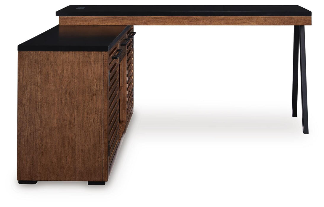 Kallari Credenza with Desk Return - LasVegasFurnitureOnline.com