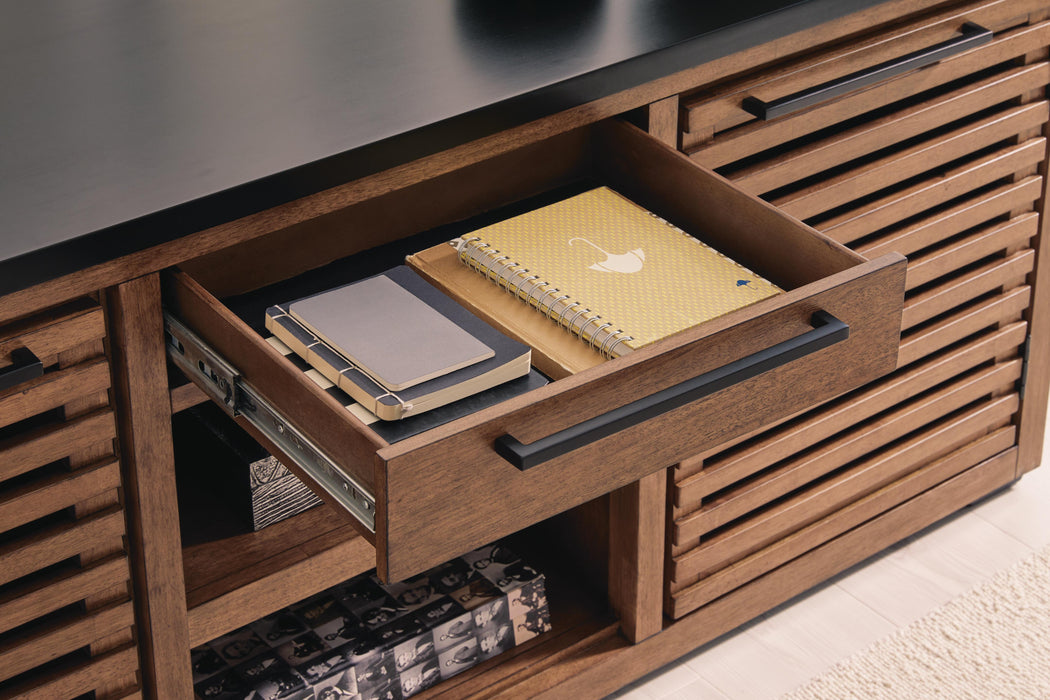 Kallari Credenza with Desk Return - LasVegasFurnitureOnline.com