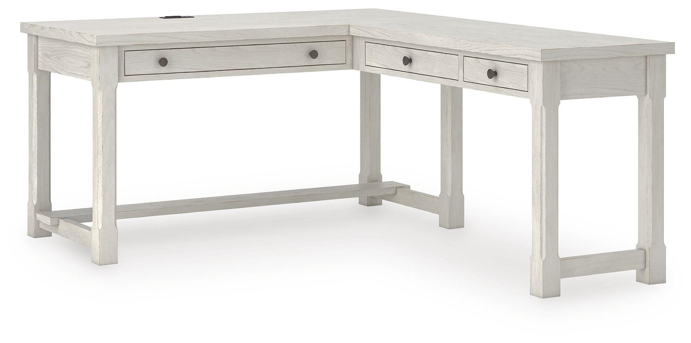 Robbinsdale L-Shaped Home Office Desk - LasVegasFurnitureOnline.com