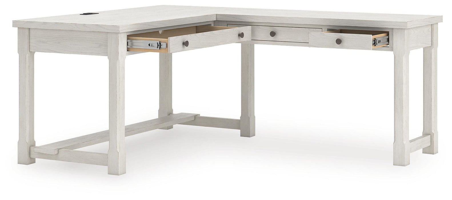 Robbinsdale L-Shaped Home Office Desk - LasVegasFurnitureOnline.com