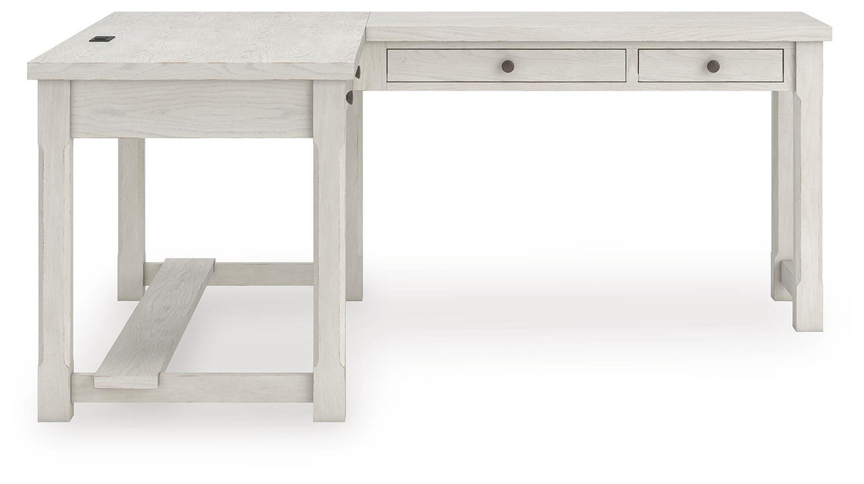 Robbinsdale L-Shaped Home Office Desk - LasVegasFurnitureOnline.com