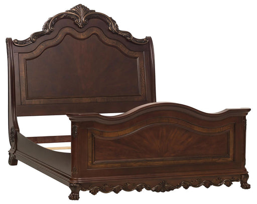 Homelegance Deryn Park Queen Sleigh Bed in Cherry 2243SL-1 - LasVegasFurnitureOnline.com