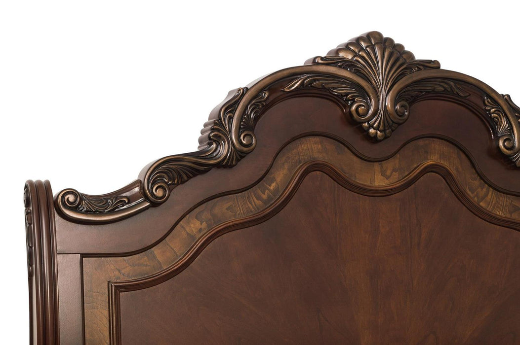 Homelegance Deryn Park Queen Sleigh Bed in Cherry 2243SL-1 - LasVegasFurnitureOnline.com