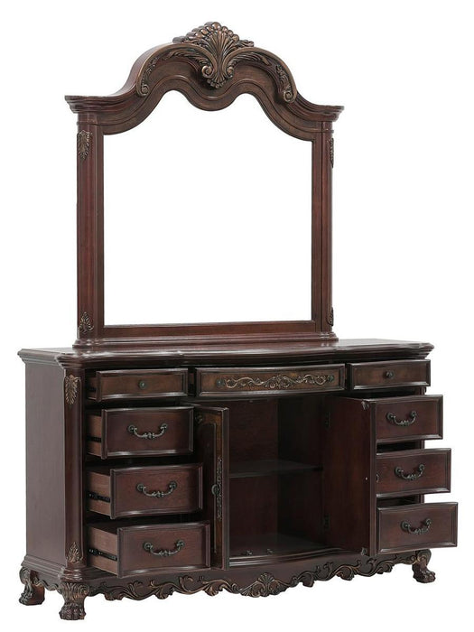 Homelegance Deryn Park Mirror in Cherry 2243-6 - LasVegasFurnitureOnline.com