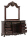 Homelegance Deryn Park Mirror in Cherry 2243-6 - LasVegasFurnitureOnline.com