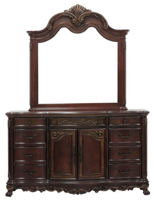 Homelegance Deryn Park 9 Drawer Dresser in Cherry 2243-5 - LasVegasFurnitureOnline.com