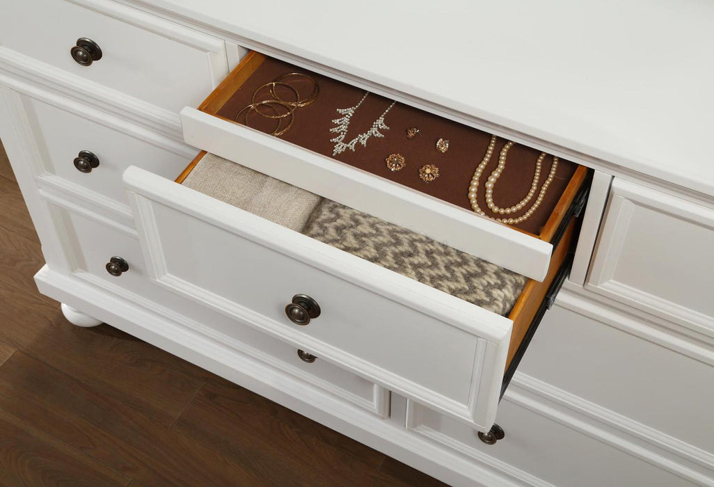 Homelegance Laurelin 7 Drawer Dresser in White 1714W-5 - LasVegasFurnitureOnline.com