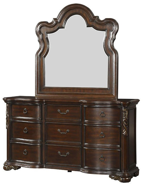 Homelegance Royal Highlands Mirror in Rich Cherry 1603-6 - LasVegasFurnitureOnline.com