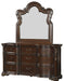 Homelegance Royal Highlands Mirror in Rich Cherry 1603-6 - LasVegasFurnitureOnline.com