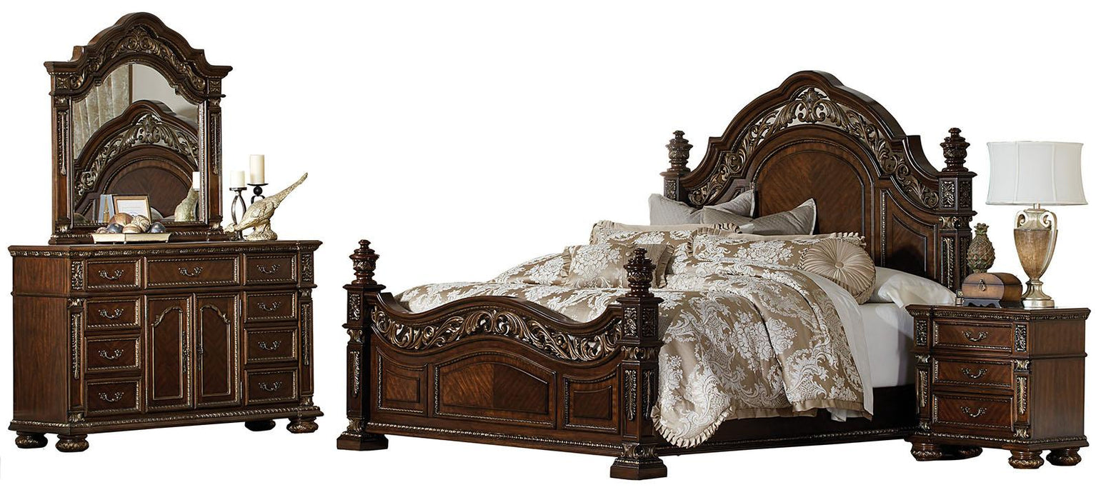 Homelegance Catalonia Mirror in Cherry 1824-6 - LasVegasFurnitureOnline.com
