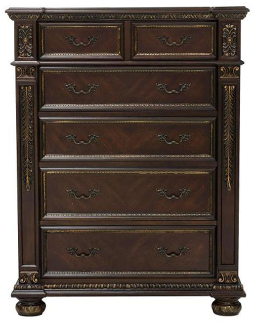 Homelegance Catalonia 5 Drawer Chest in Cherry 1824-9 - LasVegasFurnitureOnline.com