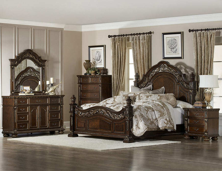 Homelegance Catalonia Mirror in Cherry 1824-6 - LasVegasFurnitureOnline.com