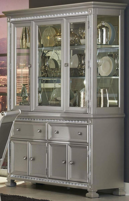 Homelegance Bevelle Buffet in Silver 1958-55 - LasVegasFurnitureOnline.com